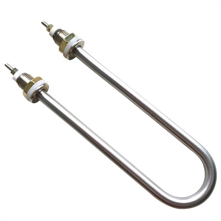 Tubular water heating element